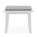 Contemporary Piano Stool by Gear4music, White