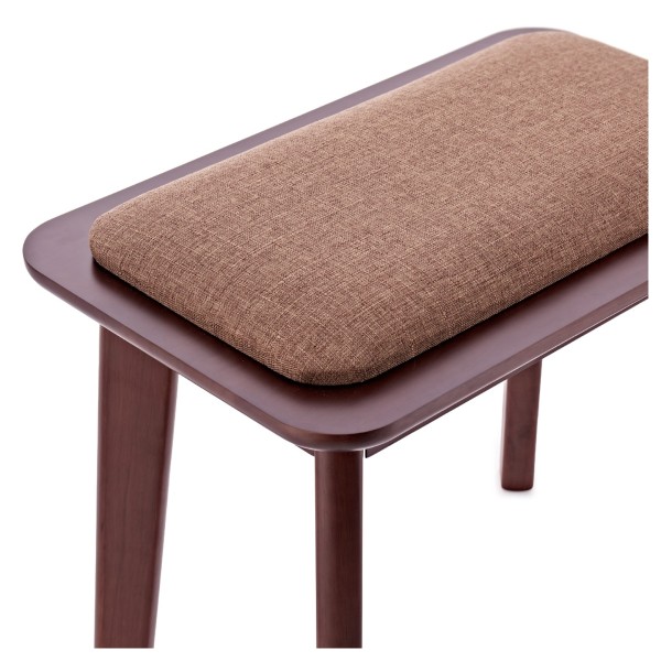 Contemporary Piano Stool by Gear4music, Walnut