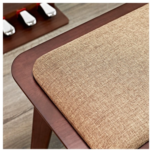 Contemporary Piano Stool by Gear4music, Walnut