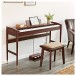 Contemporary Piano Stool by Gear4music, Walnut