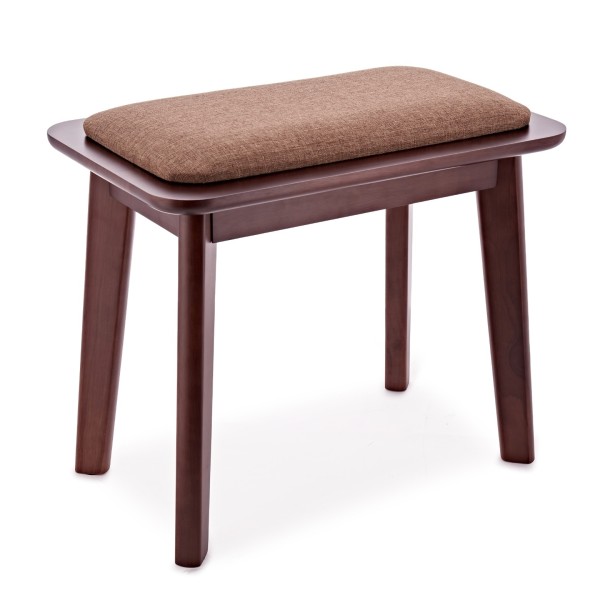 Contemporary Piano Stool by Gear4music, Walnut