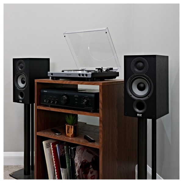 Audio-Technica AT-LP60XUSB Turntable with ELAC Debut B5.2 & Denon PMA-600NE Hi-Fi Bundle - lifestyle 1 