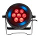 Algam Lighting 7 X 6w LED Par Wash with RGB LED Ring, Front