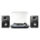 Audio Technica AT-LP60XUSB Turntable, Gun Metal & AT-SP3X Bookshelf Speakers, Black Hi-Fi Bundle