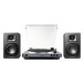 Audio Technica AT-LP60XUSB Turntable, Gun Metal & AT-SP3X Bookshelf Speakers, Black Hi-Fi Bundle