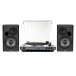 Audio Technica AT-LP60XUSB Turntable, Gun Metal & Edifier R1280DB Active Speaker, Black Hi-Fi Bundle