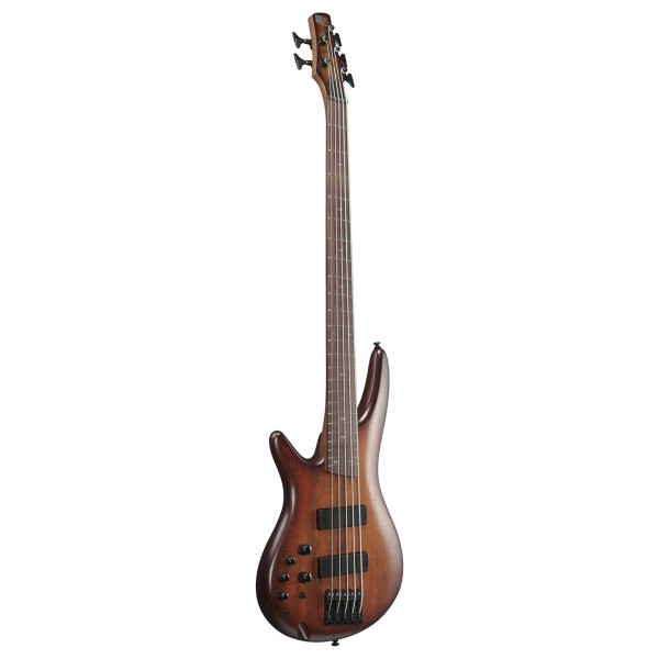 Ibanez SR505A Left Handed, Mahogany Brown Burst Low Gloss - side view