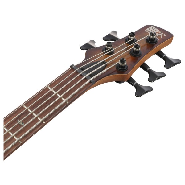 Ibanez SR505A Left Handed, Mahogany Brown Burst Low Gloss - headstock