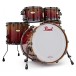 Pearl Masterworks 22'' 5pc Shell Pack, Red Fade over Eucalyptus
