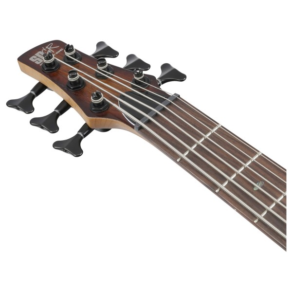 Ibanez SR506A, Mahogany Brown Burst Low Gloss - headstock