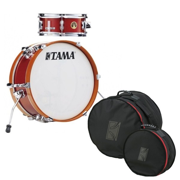 Tama Club-JAM Mini Shell Pack with Bag Set, Candy Apple Mist
