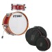 Tama Club-JAM Mini Shell Pack with Bag Set, Candy Apple Mist