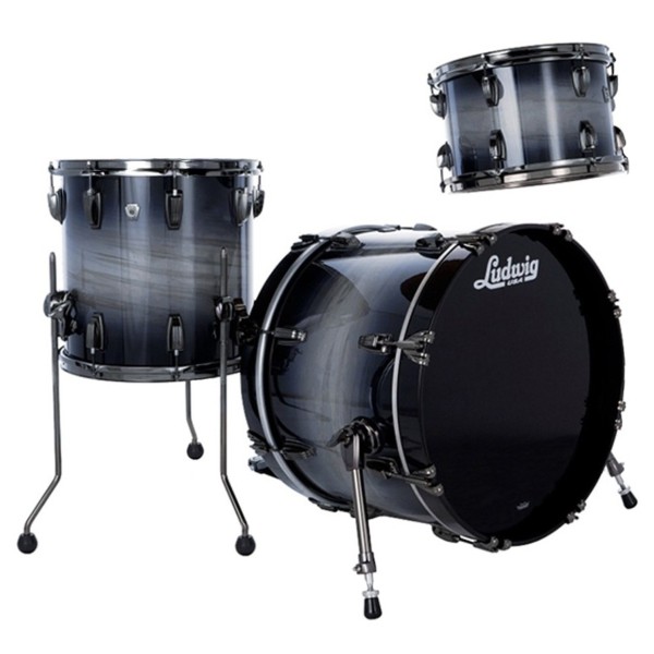 Ludwig Classic Maple Exotic 20" Downbeat 3pc Shell Pack, Nocturne Burst