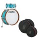 Tama Club-JAM Mini Shell Pack with Bag Set, Aqua Blue