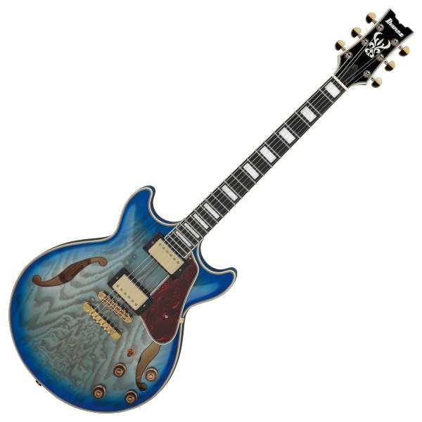 Ibanez AM93QA Artcore Expressionist, Jet Blue Burst