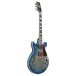 Ibanez AM93QA Artcore Expressionist, Jet Blue Burst - side view