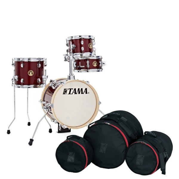 Tama Club-JAM 14" Flyer Shell Pack with Bag Set, Candy Apple Mist