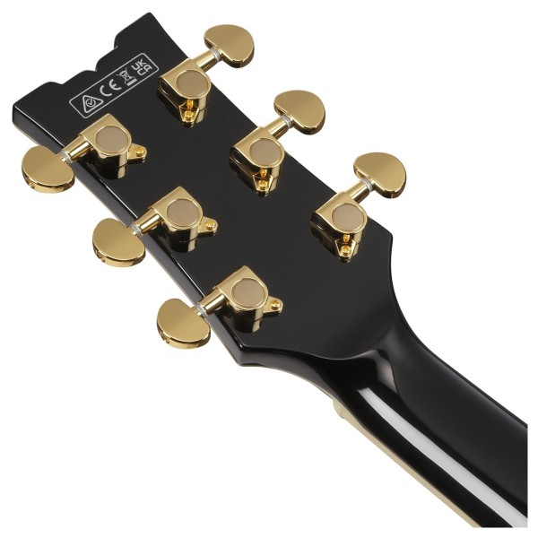 Ibanez AM73G Artcore, Black - back of headstock
