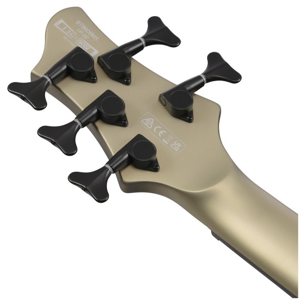 Ibanez BTB605MS, Solar Eclipse Matte - back of headstock