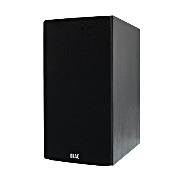 ELAC Debut B6.2 Vinyl Bookshelf Speaker (Pair), Black Ash - left grille