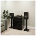 ELAC Debut B6.2 Vinyl Bookshelf Speaker (Pair), Black Ash - lifestyle 1 