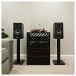 ELAC Debut B6.2 Vinyl Bookshelf Speaker (Pair), Black Ash - lifestyle front on 