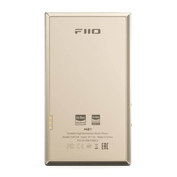 FiiO M21 Digital Audio Player, Titanium - Rear view