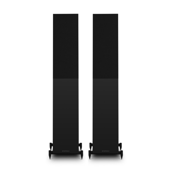 Wharfedale Diamond 12.4i Floorstanding Speaker (Pair), Black dual grilles 