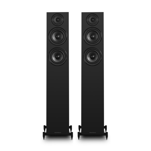 Wharfedale Diamond 12.4i Floorstanding Speaker (Pair), Black - no grilles 