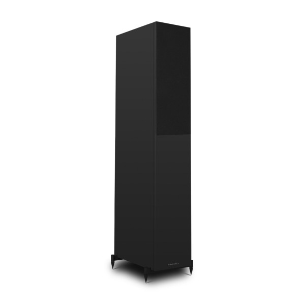 Wharfedale Diamond 12.4i Floorstanding Speaker (Pair), Black - left grille 