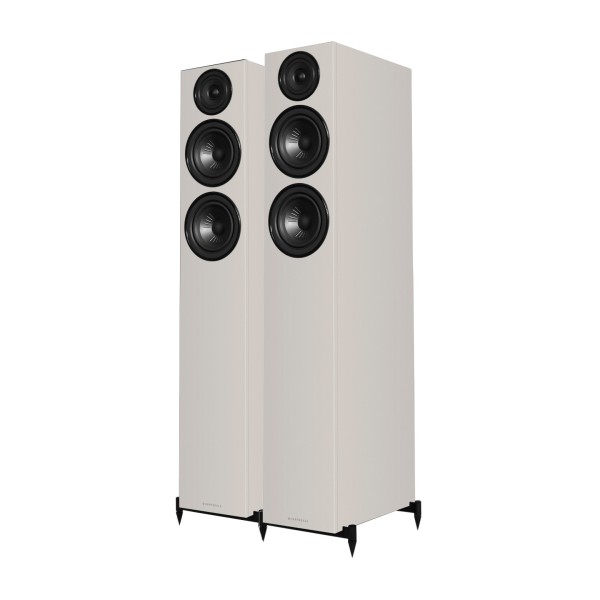 Wharfedale Diamond 12.4i Floorstanding Speaker (Pair), Grey dual front