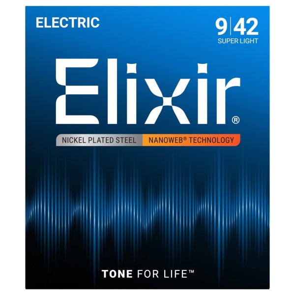 Elixir 12002 NANOWEB Super Light Strings, 09-42
