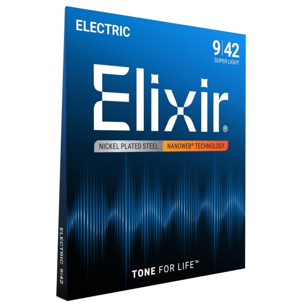 Elixir 12002 NANOWEB Super Light Strings, 09-42 - side