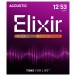Elixir 11052 NANOWEB Light Acoustic Guitar Strings, 12-53