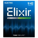 Elixir 19002 OPTIWEB Coated Electric Guitar Strings, 9-42