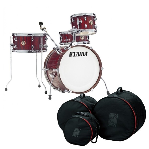 Tama Club-JAM Shell Pack w/ Cymbal Holder & Bag Set, Satin Burgundy Elm