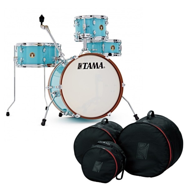Tama Club-JAM Shell Pack w/ Cymbal Holder & Bag Set, Aqua Blue