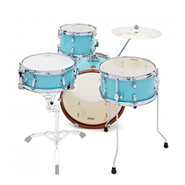 Tama Club-JAM Shell Pack w/ Cymbal Holder & Bag Set, Aqua Blue