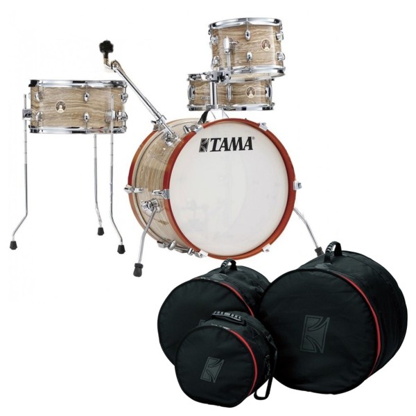 Tama Club-JAM Shell Pack w/ Cymbal Holder & Bag Set, Cream Marble Wrap
