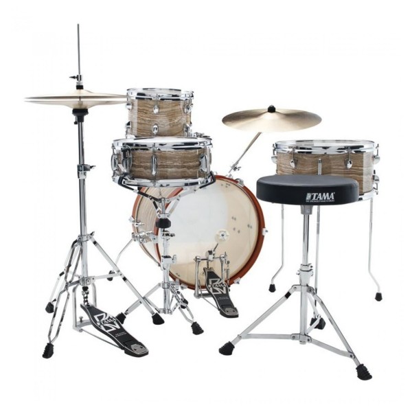 Tama Club-JAM Shell Pack w/ Cymbal Holder & Bag Set, Cream Marble Wrap