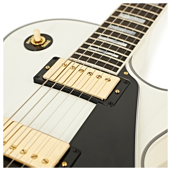 Gibson Custom Les Paul Custom, Alpine White #CS502686 at Gear4music