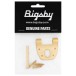 Bigsby Extra Short Hinge, w/Hinge Pin and Screws, Gold - package