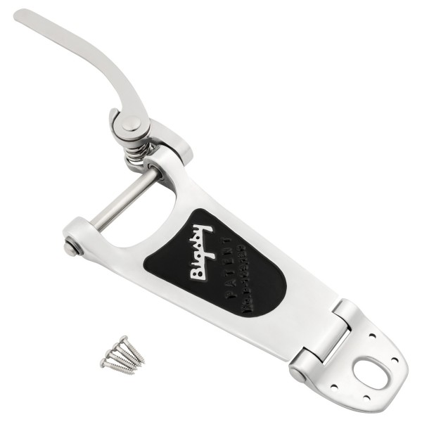 Bigsby B6 Vibrato Tailpiece, Polished Aluminum, Extra Short Hinge