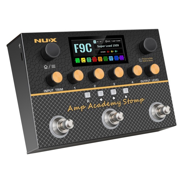 NUX Amp Academy Stomp Front Angle