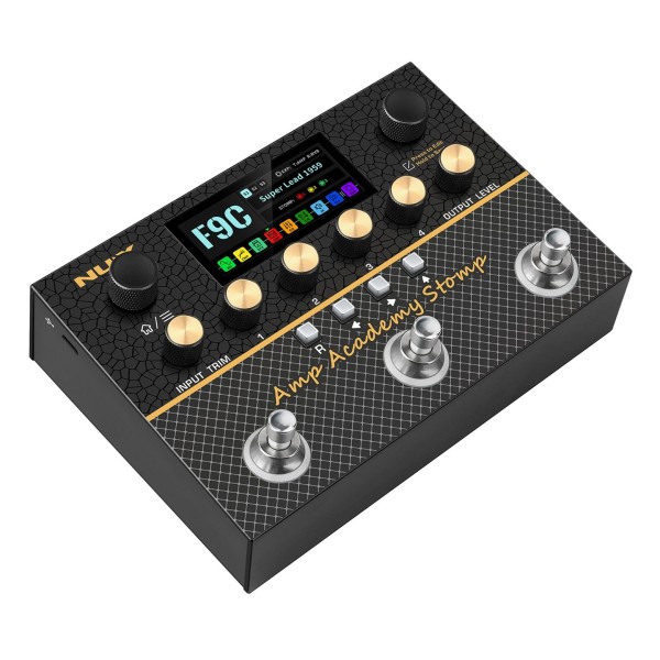 NUX Amp Academy Stomp Top Left Angle