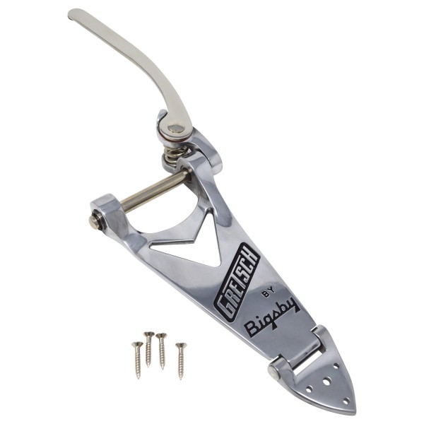 Gretsch Branded Tailpiece, Bigsby B6, Polished Aluminium