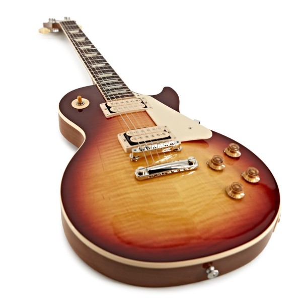 Gibson Les Paul Standard 50s Double Trouble, Vintage Bourbon Burst Gloss #210050283 - left angle