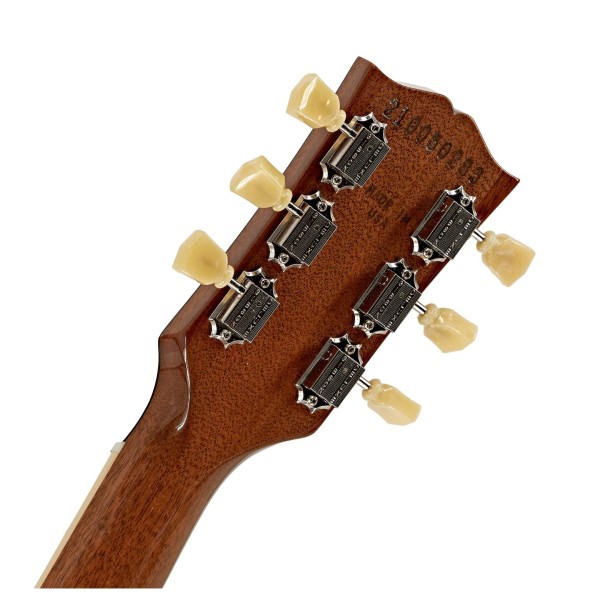 Gibson Les Paul Standard 50s Double Trouble, Vintage Bourbon Burst Gloss #210050283 - back of headstock