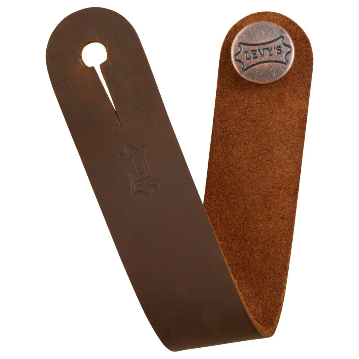 Levys Leather Headstock Strap Adapter Brown