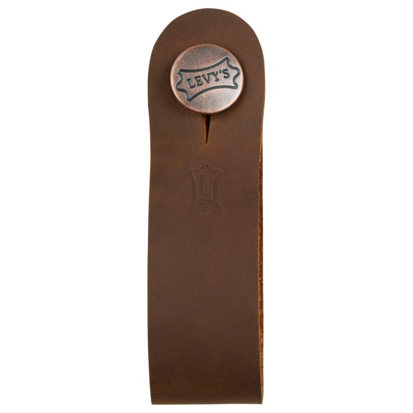 Levy's Leather Headstock Strap Adapter, Brown - front